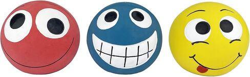 Multipet Silly Funny Face Squeakers (2") in Saudi Arabia