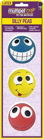 Multipet Silly Funny Face Squeakers (2") in Saudi Arabia