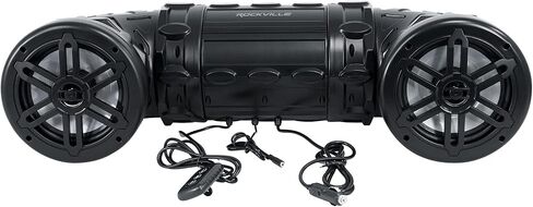 ROCKVILLE RATV80L Bluetooth Dual 8" Powered 600w ATV/UTV/Marine Speaker w/LED in Saudi Arabia