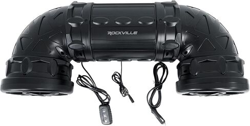 ROCKVILLE RATV80L Bluetooth Dual 8" Powered 600w ATV/UTV/Marine Speaker w/LED in Saudi Arabia