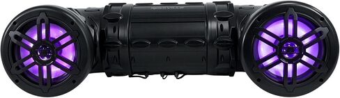 ROCKVILLE RATV80L Bluetooth Dual 8" Powered 600w ATV/UTV/Marine Speaker w/LED in Saudi Arabia