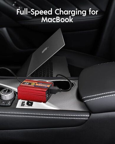 محول طاقة 150 وات، محول ولاعة سجائر للسيارة من 12 فولت إلى 110 فولت مع منافذ USB مزدوجة 2.1 أمبير ومخرج تيار متردد للكمبيوتر المحمول/الهاتف in Saudi Arabia