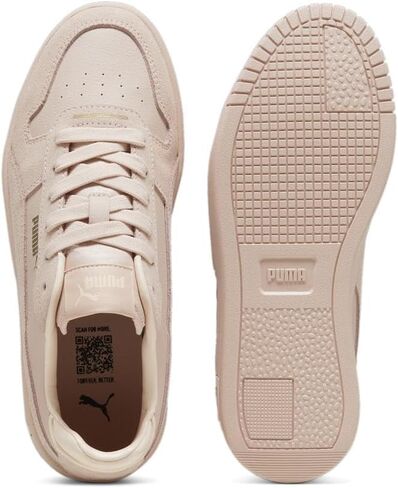 PUMA Women's CARINA STREET SUEDE Sneaker, Warm White-Frosted Ivory-Silver Sky, 9.5 in Saudi Arabia