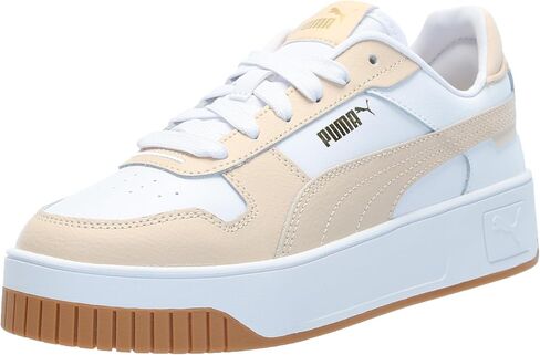 PUMA Women's CARINA STREET SUEDE Sneaker, Warm White-Frosted Ivory-Silver Sky, 9.5 in Saudi Arabia