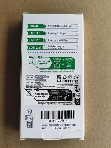 USB C Hub HDMI Adapter for MacBook Pro/Air, 7 in 1 USB C Dongle with HDMI, SD/TF Card Reader, USB C Data Port,100W PD, and 2 USB 3.0 Compatible for MacBook Pro/Air, Dell XPS, Lenovo Thinkpad. in Saudi Arabia