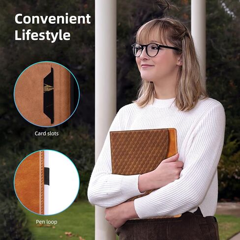Case for iPad 9th 8th 7th Generation (2021/2020/2019) 10.2 Inch,iPad Air 3rd Generation PU Leather Cover Multi-Angle Viewing Stand with Card Pocket for ipad 9th Generation Case,Brown in Kuwait
