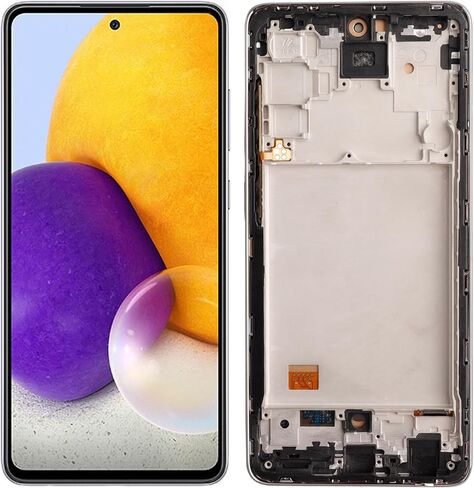 LCD Display Replacement Compatible with Samsung Galaxy A72 4G SM-A725 LCD Screen Digitizer SM-A725M SM-A725F SM-A725F/DS(Black with Frame) LCD Display Touch Screen Digitizer Assembly with Repair Tools in Saudi Arabia