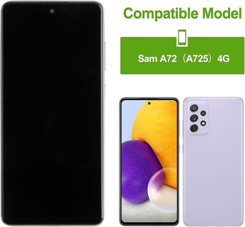 LCD Display Replacement Compatible with Samsung Galaxy A72 4G SM-A725 LCD Screen Digitizer SM-A725M SM-A725F SM-A725F/DS(Black with Frame) LCD Display Touch Screen Digitizer Assembly with Repair Tools in Saudi Arabia