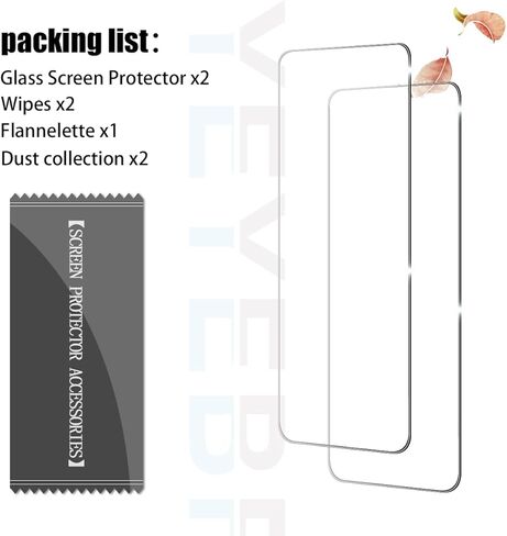 واقي شاشة Moto G play 2024، [عبوة من قطعتين] واقي شاشة من الزجاج المقوى عالي الدقة [لمس ثلاثي الأبعاد] [خالي من الفقاعات] [مضاد للخدش] واقي شاشة زجاجي لهاتف Moto G play 2024 in Kuwait