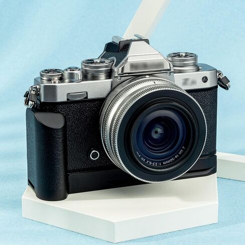 مقبض Z fc، حامل معدني على شكل حرف L لكاميرا Nikon Z fc Zfc، يستبدل مقبض التمديد لـ Z fc-GR1، مع لوحة تحرير سريعة لـ Arca وفتحة حامل ثلاثي القوائم 1/4 بوصة -20 وفتحة حزام اليد - فضي in Kuwait