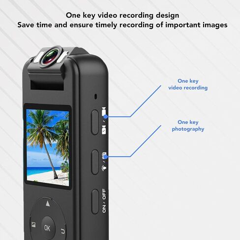 GOWENIC 4K WiFi VCR Body Cameras with Audio and Video Recording,Video Recorder 180° Rotatable Lens, 1/4 Inch Threaded Interface,Body Cam with Night Vision Lights for Outdoor in Saudi Arabia