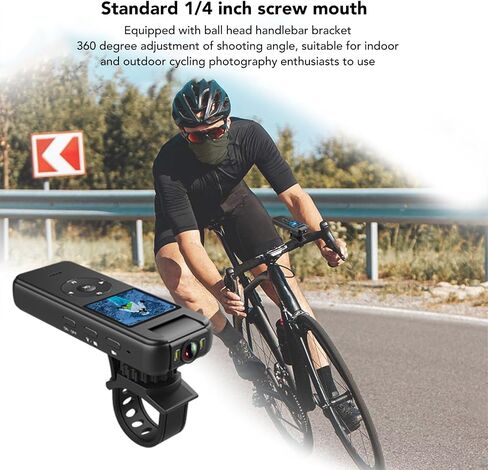 GOWENIC 4K WiFi VCR Body Cameras with Audio and Video Recording,Video Recorder 180° Rotatable Lens, 1/4 Inch Threaded Interface,Body Cam with Night Vision Lights for Outdoor in Saudi Arabia