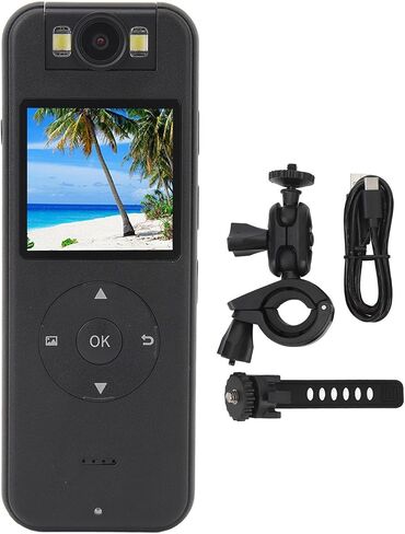 GOWENIC 4K WiFi VCR Body Cameras with Audio and Video Recording,Video Recorder 180° Rotatable Lens, 1/4 Inch Threaded Interface,Body Cam with Night Vision Lights for Outdoor in Saudi Arabia