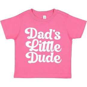 Tees & Tails Dad's Little Dude Baby Infant Toddler Tee Shirt (Assorted Colors)