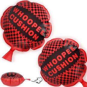 POPLAY 2PCS Whoopee Cushions, 10 inch Fun Toys for Novelty Party Favors Kids and Adults Fart Pillow Prank Party Gift
