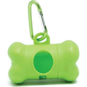 Dog Poop Bag Dispenser with Stainless Steel Carabiner Clip (PB0007)- Dog Waste Poopbags Holder with Lavender sented poop Bag