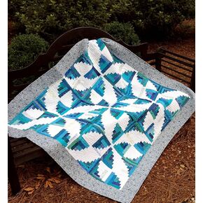 Fly Away with Me Curvy Log Cabin Quilt Pattern, by Cut Loose Press and Natural Comforts Quilting