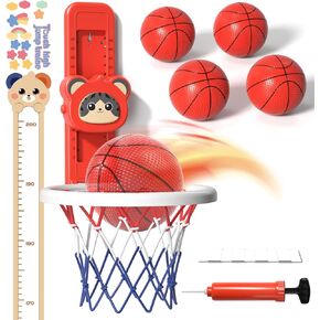 Bennol Touch High Jump Basketball Hoop Indoor Toys Gifts for 2 3 4 5 6 Year Old Boys Kids, Basketball Hoop Toys for Toddlers Kids Boys Ages 1-3 2-4 3-5, Boy Toys 2 3 4 5 Year Old Boys Birthday Gifts