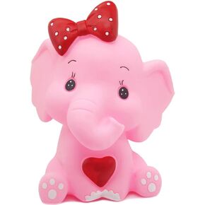 H&W Lovely Elephant Coin Bank(B), Can Store 1000 Coins，Money Box, Piggy Bank, Best Gift Kids, Girls, Blue (WK3-D4)