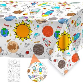 Giant Construction Party Coloring Tablecloth for Kids - Huge Construction Theme Table Cover Large Dump Truck Vehicle Painting Poster for Children Birthday Party Supplies 54x108 Inch