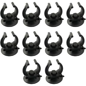ZRM&E 10pcs Fish Tank Heating Rod Sucker Fixing Clip 35mm Aquarium Heater Suction Cups Suckers Clips Diving Lamp Suction Cup Silica Gel Sucker for Fish Tank