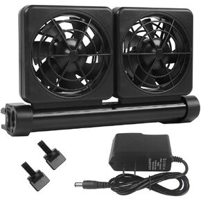 YueYueZou Aquarium Chillers Cooling Fan, ColdWind Cooling System for Salt/Fresh Water (2 Fan)