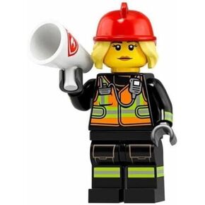 LEGO Series 19 Fire Fighter, Yellow