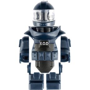 Toy Soldiers Figures 4 Color Bomb Disposal Suit Armor E.O.D Suit Toys Military Equipment Custom Minifigure Compatible with Mini Figure of Major Brand, 3 Years Old and up