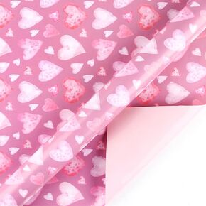 Tim&Lin Pink Birthday Wrapping Paper Sheets - Gift Wrap Paper for Girls,Women,Birthday Party, Baby Shower,Celebrate Occasions,4 Sheets
