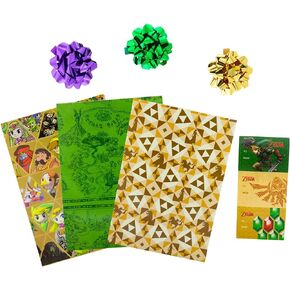 Nintendo The Legend of Zelda 9-Piece Wrapping Paper Kit
