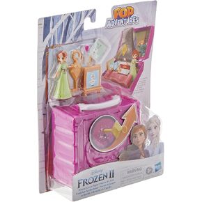 Disney Frozen 2 Pop Adventures Family Game Night Pop-Up Playset with Handle, Including Anna Doll, Toy Inspired 2