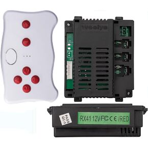 RX41 12VFCCE Kids Powered Ride on car 2.4G Bluetooth Remote Control and Receiver Kit Controller Control Box Accessories for Children Electric Ride On Car Replacement Parts