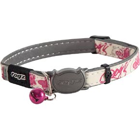Rogz Glowcat Cat Collar with Safety Buckle Kitten/x-Small - Black