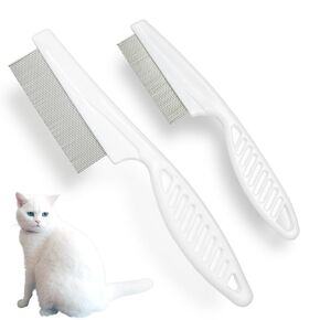 Flea Comb for Dogs and Cats, Pet Flea Comb, Multifunctional Pet Hair Comb Flea and Tear Stain Removal, Flea Comb for Small Dogs, Flea Comb for cats, Pets Grooming Comb Kit for Cats Dogs Puppies