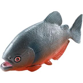GANAZONO Artificial Piranha Toy Ferocious Fish Model Fake Fish Simulated Fish Artificial Sea Fish Model Ocean Animal Figurines for Party Market Display Kids Toy Photography Props