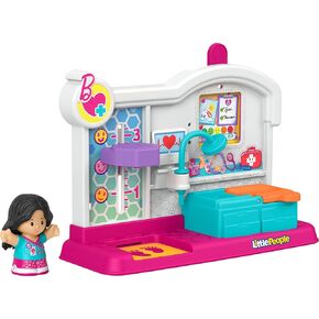 Fisher-Price Little People Toddler Toy Barbie You Can Be Anything Doctor Playset with Figure for Preschool Pretend Play Kids Ages 18+ Months