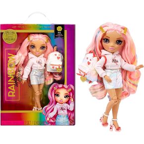 Rainbow High Rainbow Junior High Special Edition Kia Hart - 9" Pink Posable Fashion Doll with Accessories and Open/Close Soft Backpack. Great Toy Gift for Kids Ages 4-12