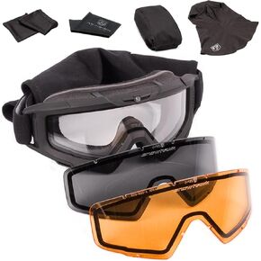مجموعة ديلوكس من Revision Military SnowHawk - نظام نظارات للطقس البارد مع بالاكلافا، عدسة حرارية قرمزية - نظارات عسكرية مضادة للضباب لحماية العين in Kuwait