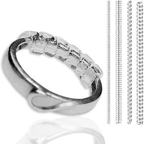 CrafTreat Silicone Ring Size Adjuster - 12 Pcs Transparent Ring Guard for Loose Rings - Unisex and Traditional Style Compatible - 2mm to 5mm 4 Sizes 3Pcs Each