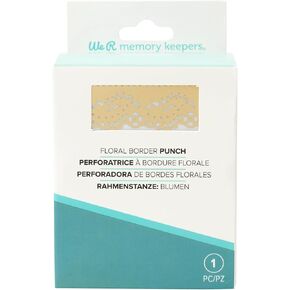 We R Memory Keepers Edge Punch- Floral, Art Crafts Floral Cartridge Manual Border Sewing Scrapbooking Journaling Printmaking Paper Craft Office Home Card Stock DIY Beautiful Projects Every Time