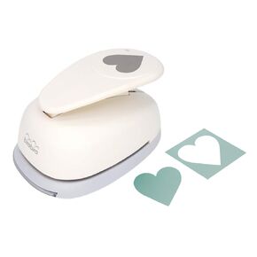 Bira Craft 3 1/8 X 3 1/16 inch Heart 7 Lever Action Extra Large Craft Punch, Valentine's Punch for Paper Crafting Scrapbooking (3.5" Measured diagonally)