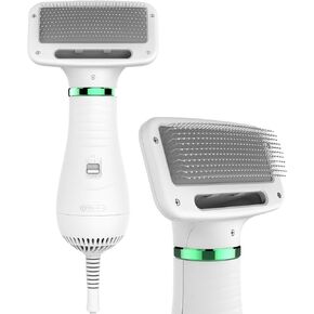 Cheery Portable 2 in 1 Pet Hair Dryer, Dog Hair Dryer with Low Noise, Slicker Brush and Fur Remover, Pet Dryer for Large, Small, and Medium Dogs and Cats in Saudi Arabia