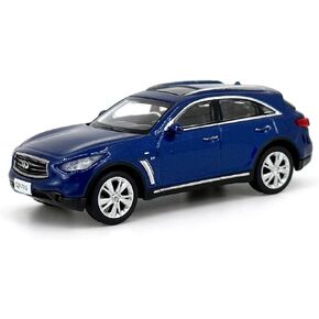 1/64 Scale Diecast Cars Infiniti QX70S Model Car for Adults Collection Blue
