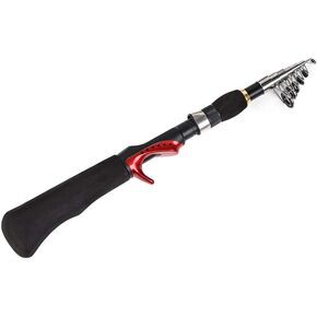 Fishing Spinning Baitcast Rod Telescopic Fishing Pole 5.25Ft