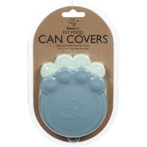 Blue & Light Blue Paw Can Cover Set