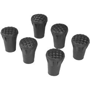 Hiking Stick Cap, 6pcs/Set Replacement Outdoor Trekking Pole Tip End Walking Cover Protector