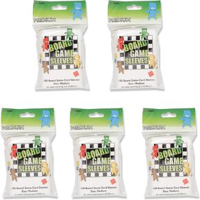 5 Packs Arcane Tinmen Board Game Sleeves 100 ct Medium Size Card Sleeves Value Bundle!