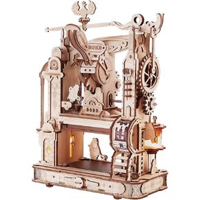 ROKR 3D لغز LK602 للبالغين، الطباعة الكلاسيكية الألغاز الخشبية مجموعات بناء نموذج، DIY الحرف الخشبية ألعاب رائعة للأطفال هدايا عيد ميلاد، جمالية الكولاج، هوايات فنية للرجال والنساء