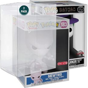 MALKO 2 Pack Funko Pop Protector Case Compatible with Funko Pop! 2-Pack Figures Boxes | Sturdy 0.5 MM Thick Recyclable Plastic | 5 Count