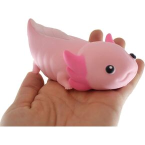 مجموعة من 3 ألوان من Axolotl قابلة للتمدد ومملوءة بالرمال - لعبة حسية قابلة للتشكيل، والإجهاد، والضغط على ألعاب ADHD الخاصة بالاحتياجات المهدئة (مجموعة من 3 ألوان)